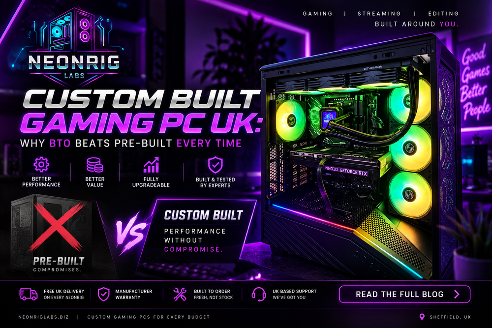 Custom Built Gaming PC UK: Why BTO Beats Pre-Built Every Time